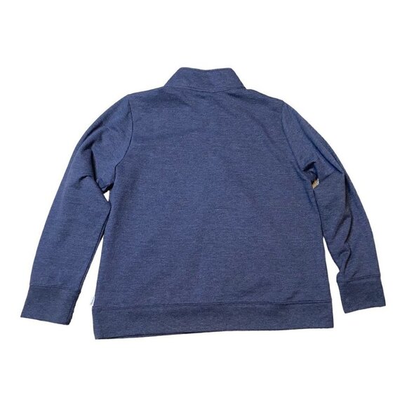 Eddie Baurer 1/4 Zip Camp Fleece Pullover Midnight Heather Size XL - Picture 2 of 4